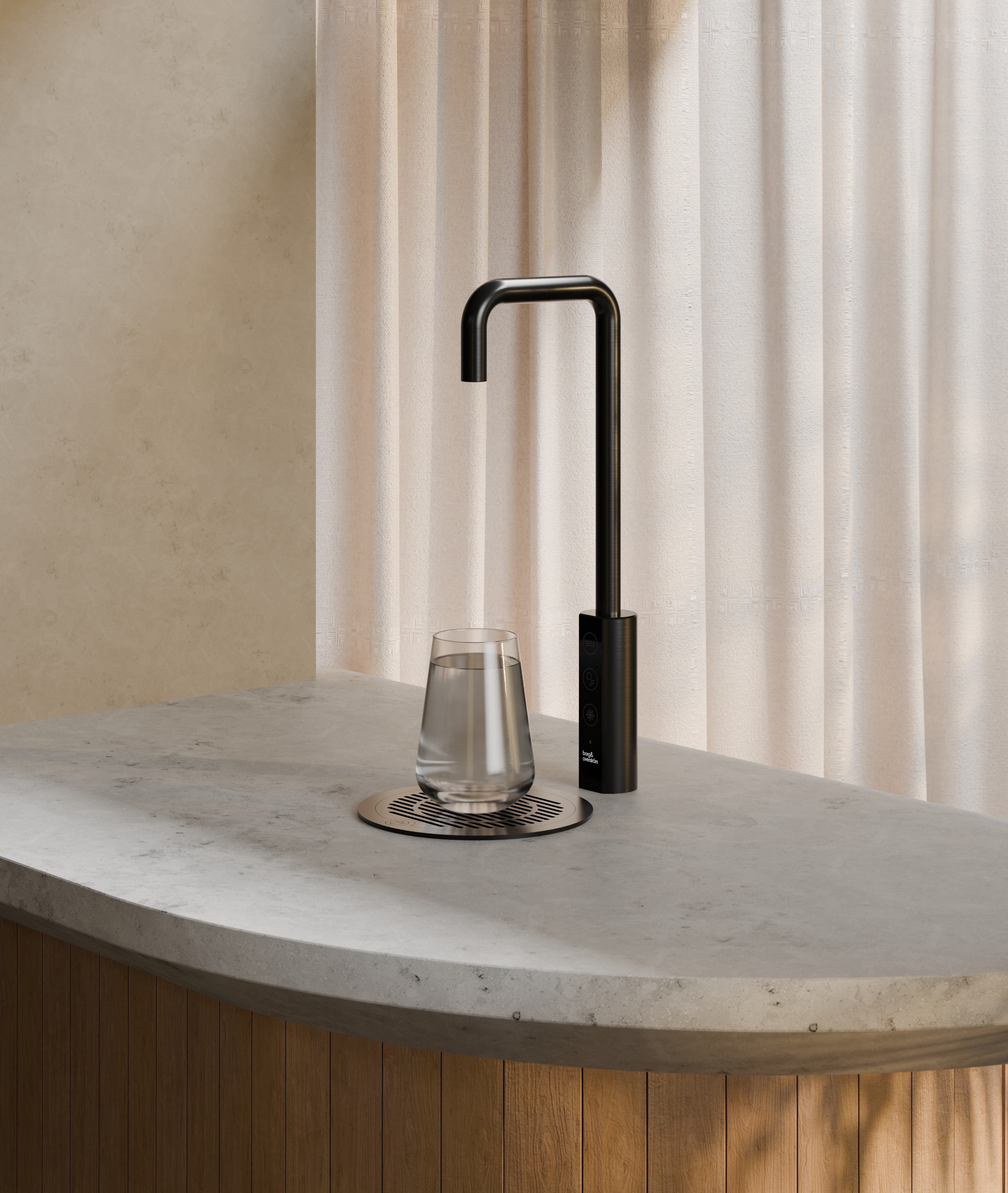Borg & Overström T1 installed at an outdoor workplace hydration point