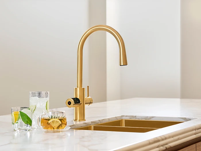 Zip Celsius Plus filtered water tap in a workplace tea point